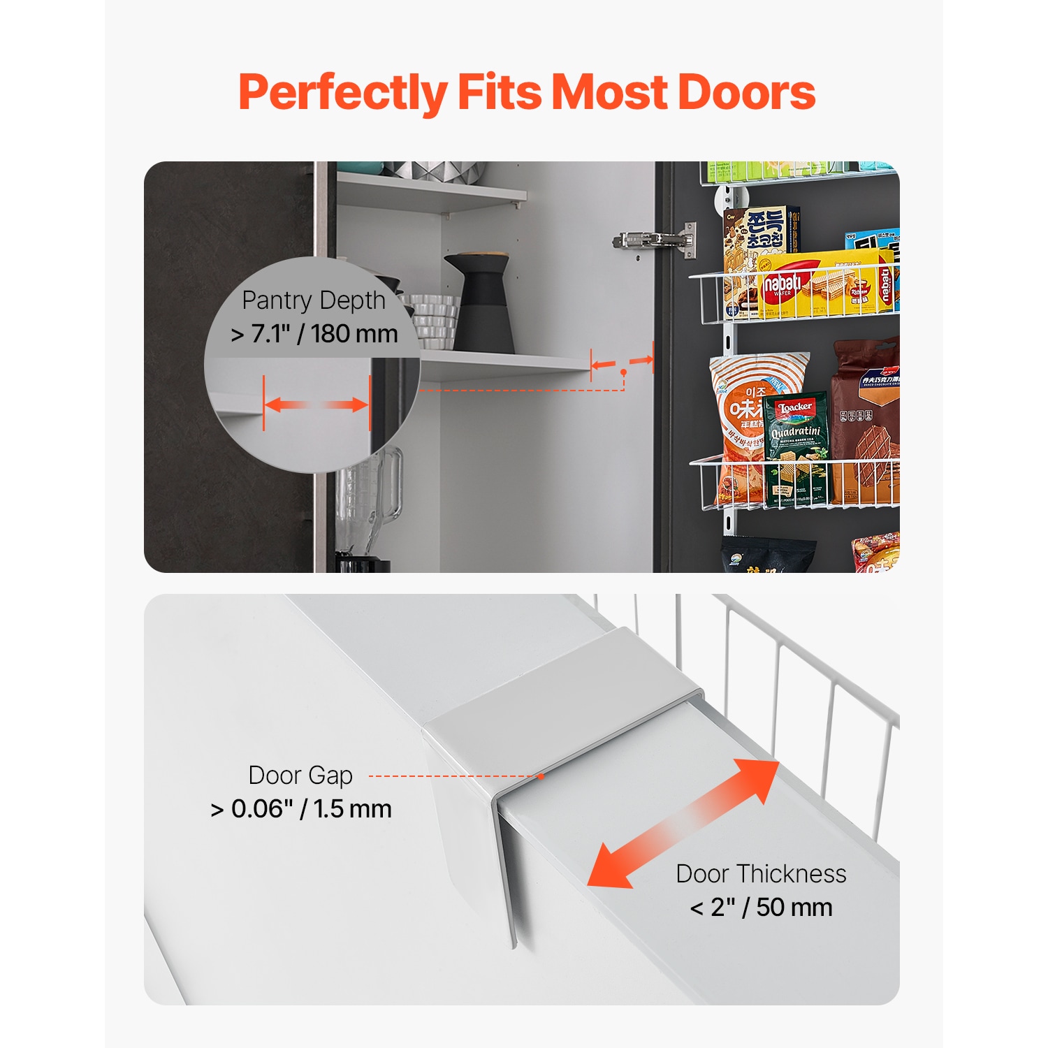9-Tier Over The Door Pantry Organizer Hanging Storage Rack Adjustable Kitchen_voghion.com